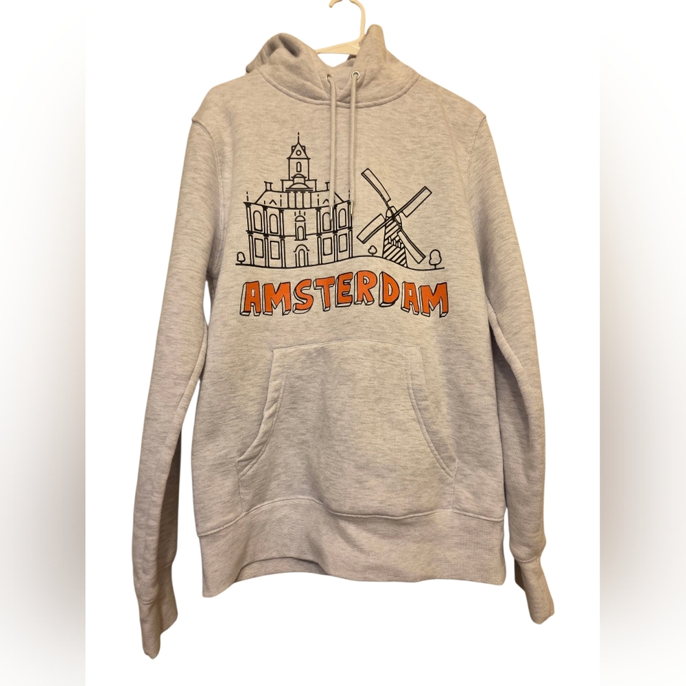 Primark Amsterdam Windmill Front Pocket Pullover Hoodie Size S EUC